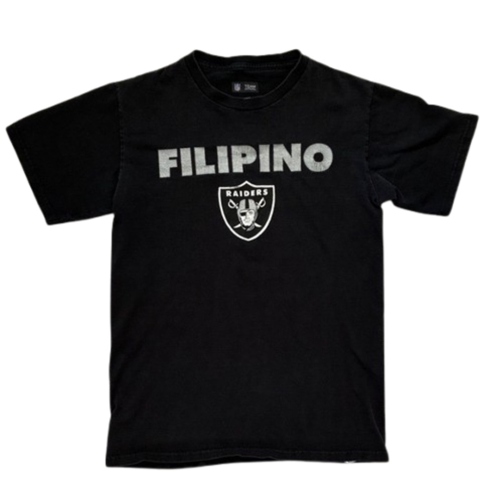 NFL FILIPINO RAIDERS FAN Black and Gray Short Sleeve Tee PHILIPPINES